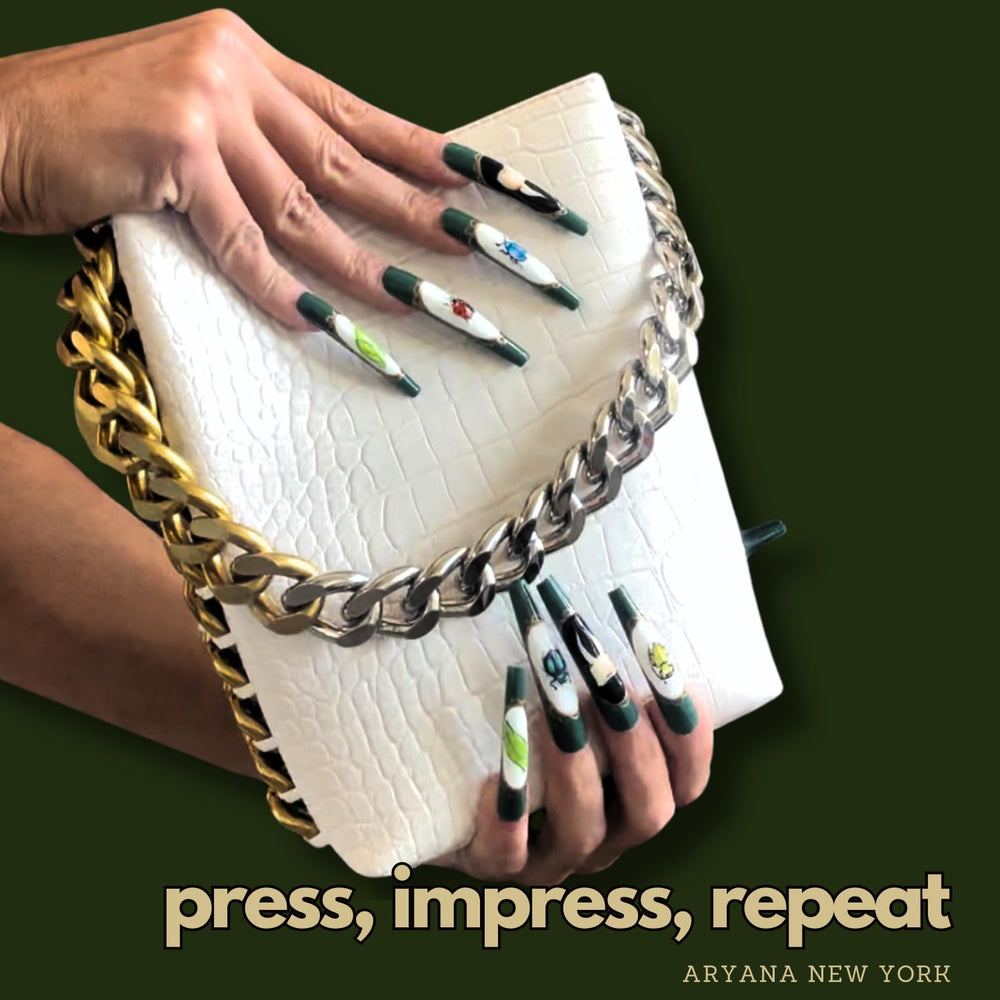 Reusable ARYANA NEW YORK press-on nails designed for multiple uses