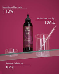 As I Am Onion Shampoo pour stream forming rich lather for gentle cleansing.