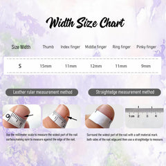 ASABITE nails perfect for weddings with delicate floral design.