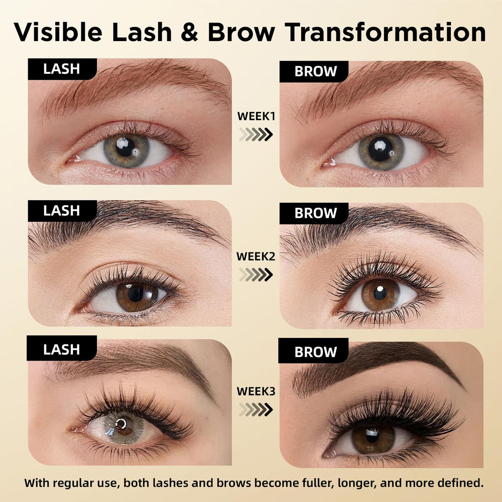 ASAMO eyebrow serum bottle features dual-function growth formula.