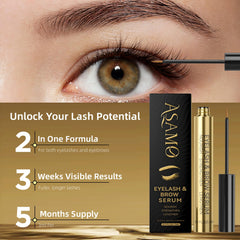 ASAMO eyelash serum applicator brush enables precise nightly application.