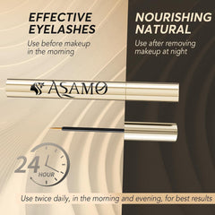ASAMO gift-ready box indicates a premium lash care gift.