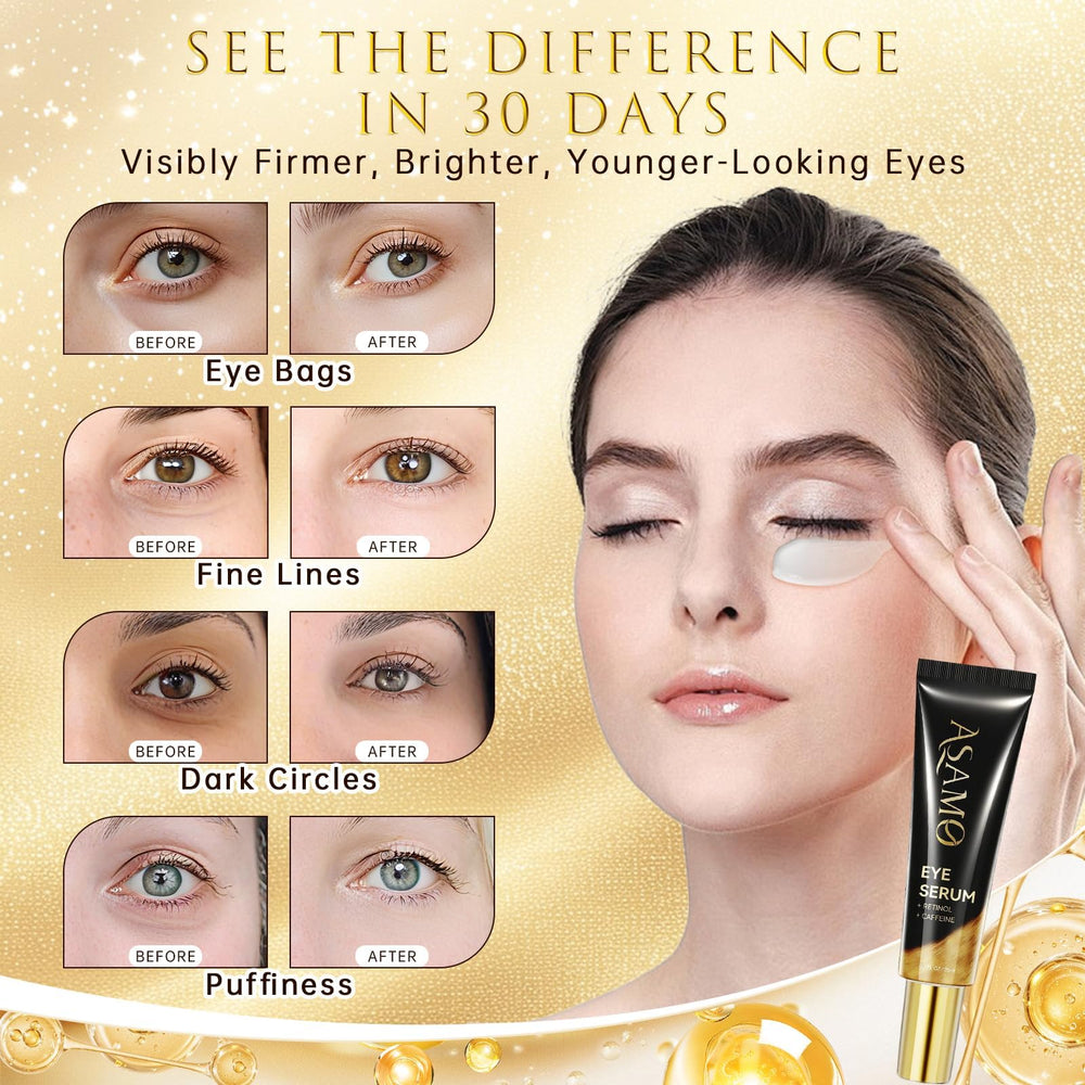 ASAMO Under-eye application zoom demonstrating gentle, even coverage