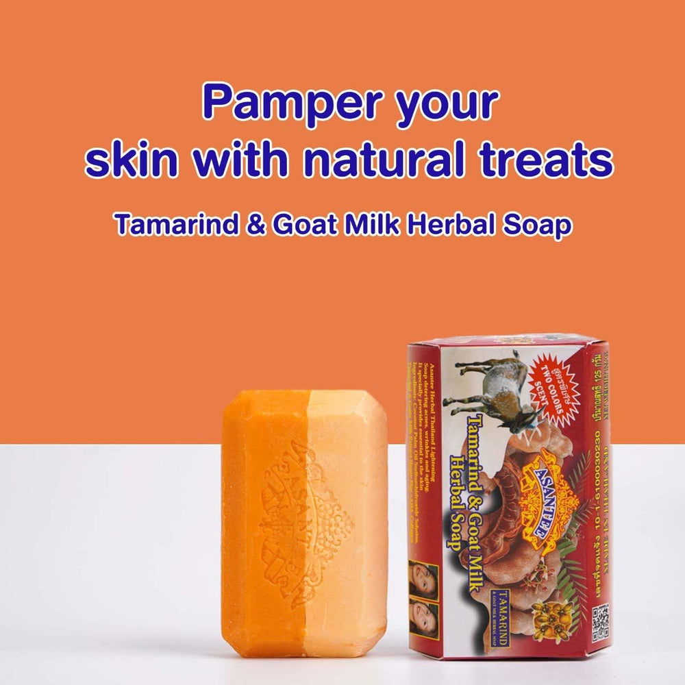 ASANTEE Tamarind & Goat Milk Soap shown in shower with rich lather