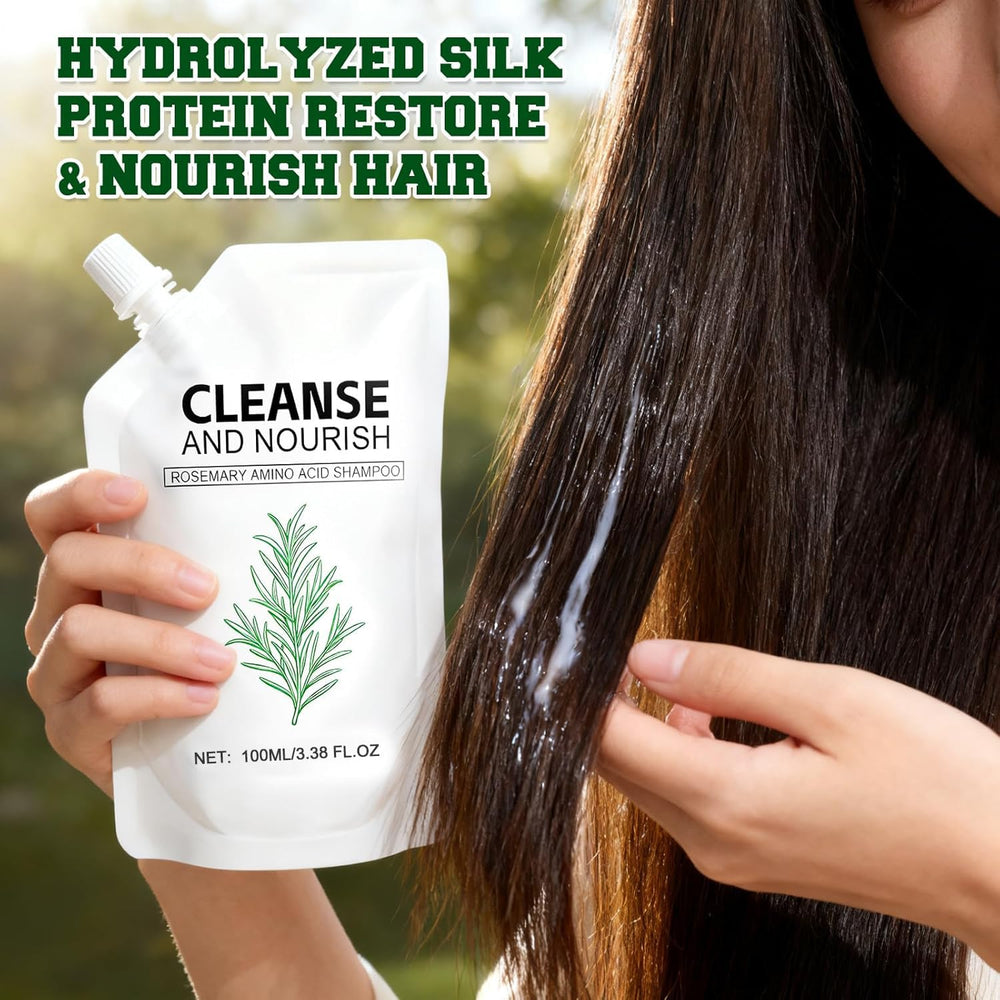 Aseawave shampoo applied in shower illustrating scalp-friendly cleanse