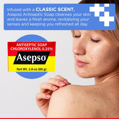 Asepso bar soap being used by a family for gentle, everyday cleansing