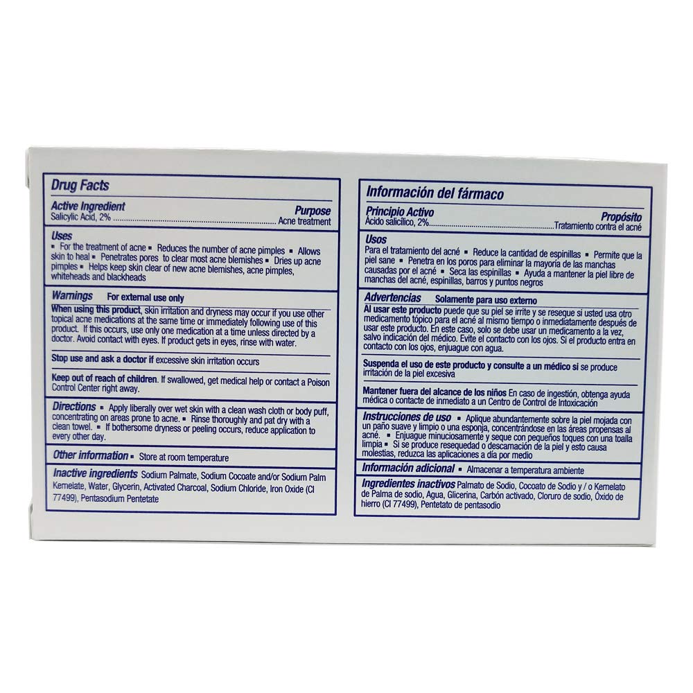 Asepxia charcoal cleansing bar three-pack packaging for convenient use