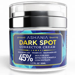 Ashania dark-spot-corrector face bottle helps brighten and even skin tone over time.