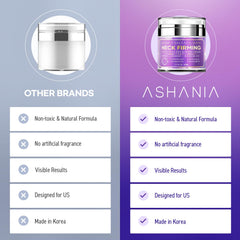 Ashania easy-apply pump jar emphasizes mess-free daily use.
