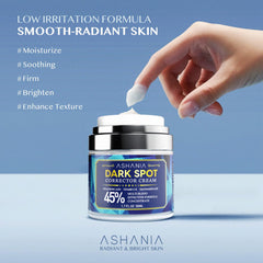 Ashania freckles-melasma-discoloration-softening suggests smoother, more even skin.