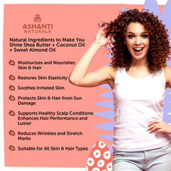 Application of whipped shea butter by Ashanti Naturals on hands