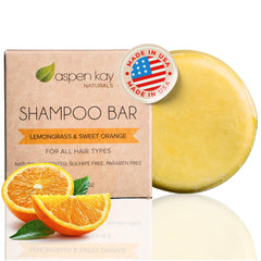 Aspen Kay Naturals Moroccan Argan Oil Shampoo Bar packaging highlights eco-friendly design for conscious shoppers.