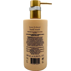 Asquith and Somerset honey and almond bottle with embossed bee design adds refined bathroom decor.