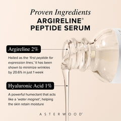 Asterwood Argireline Serum pump-dispense for easy nightly application