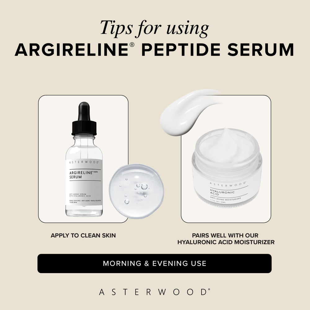 Asterwood Argireline Serum travel-friendly 2 oz bottle for on-the-go care