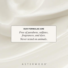 Asterwood rich texture night-cream close-up showing silky finish.