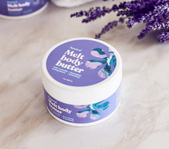 ASUTRA Magnesium Body Butter nourishes skin with shea and almond oil; lavender aroma soothes.