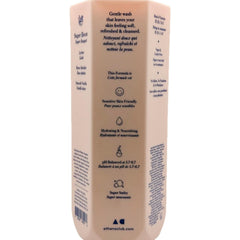 Close-up of Athena Club Super Bloom creamy lather, great for hydrating skin during showers