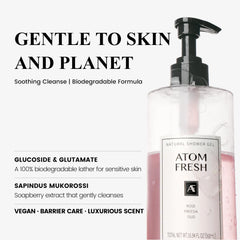 Atom Fresh Laboratory body lotion bottle delivering deep hydration