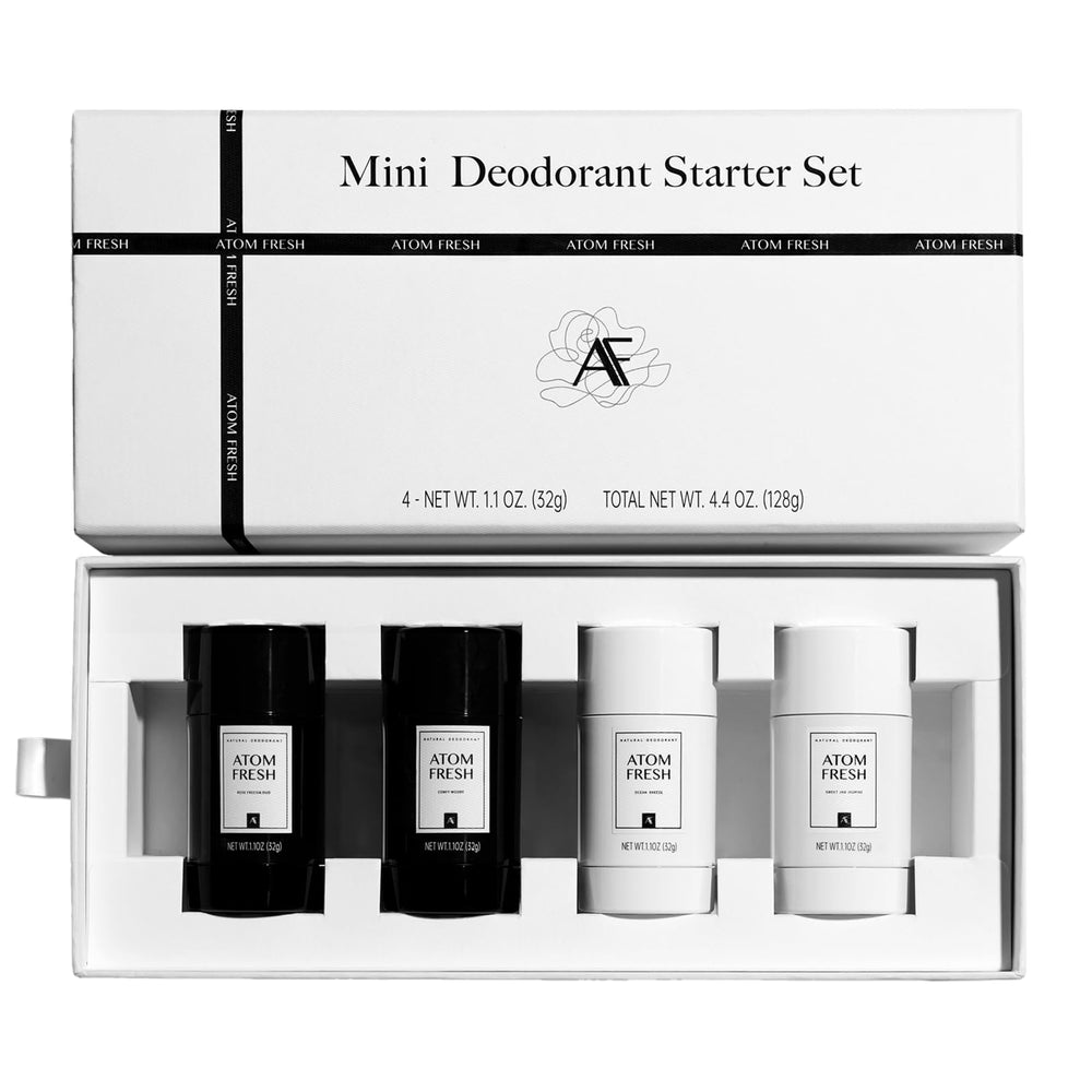 Atom Fresh Laboratory mini deodorant pack front view for on-the-go protection.