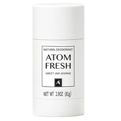 Atom Fresh Laboratory natural deodorant bottle with 72h odor protection for active days