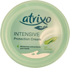 Atrixo Intensive Protection Hand Cream bottle close-up showing creamy hydration