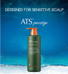 ATS Professional Perstige Calmesh Headspa Shampoo foam lather suggests rich moisturization