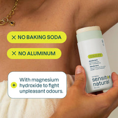 Attitude deodorant stick texture closeup showing easy glide cream.