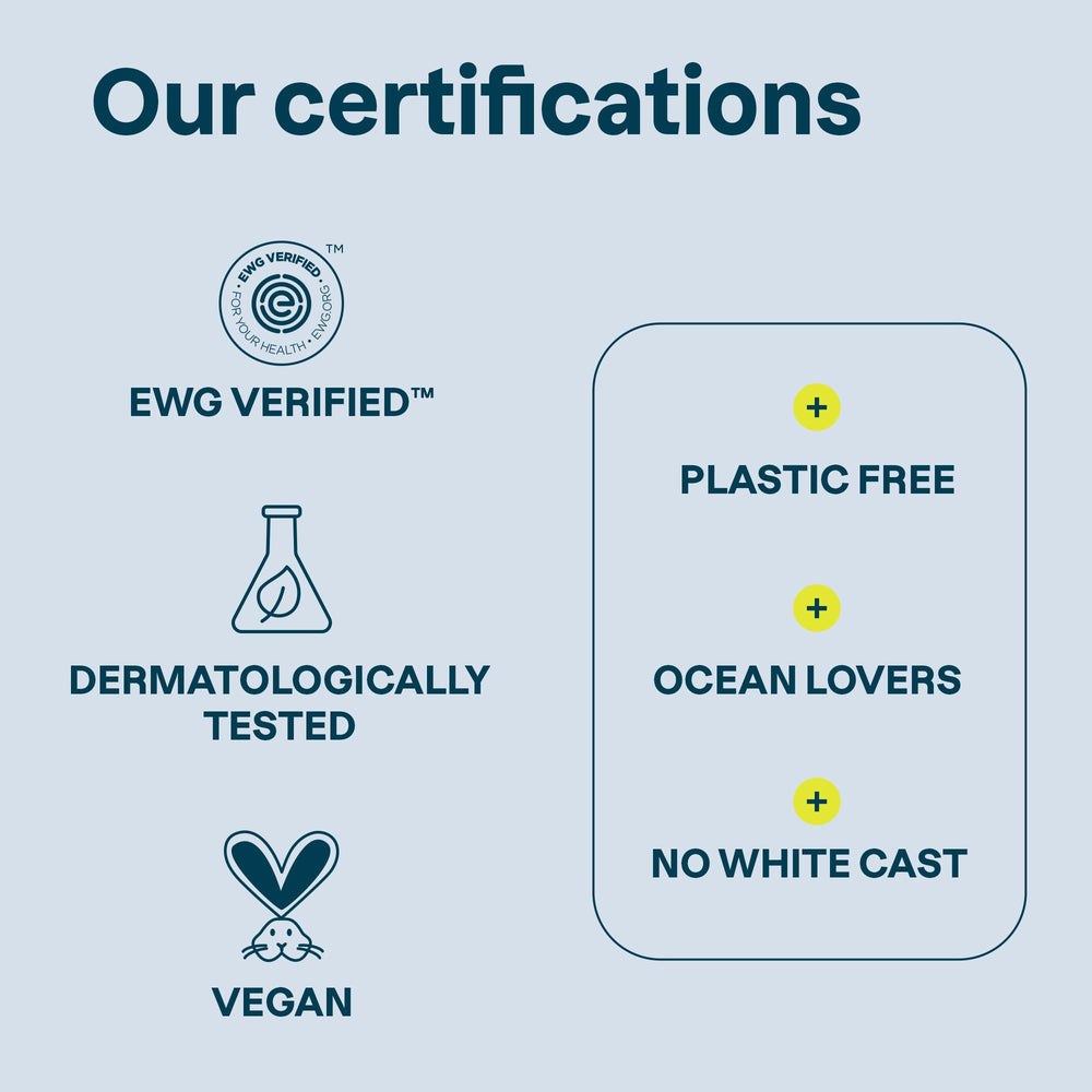 ATTITUDE Mineral Sunscreen Face Stick vegan formula for clean, ethical sun care.