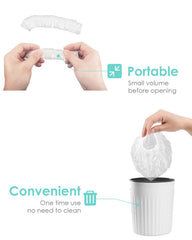 Auban multiuse plastic shower cap suitable for various quick covers.