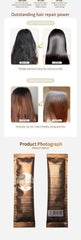 Augeas Argan Oil hair mask after-use smooth hair result close-up.