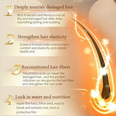Augeas Argan Oil hair mask sachets arranged, travel-friendly color care.