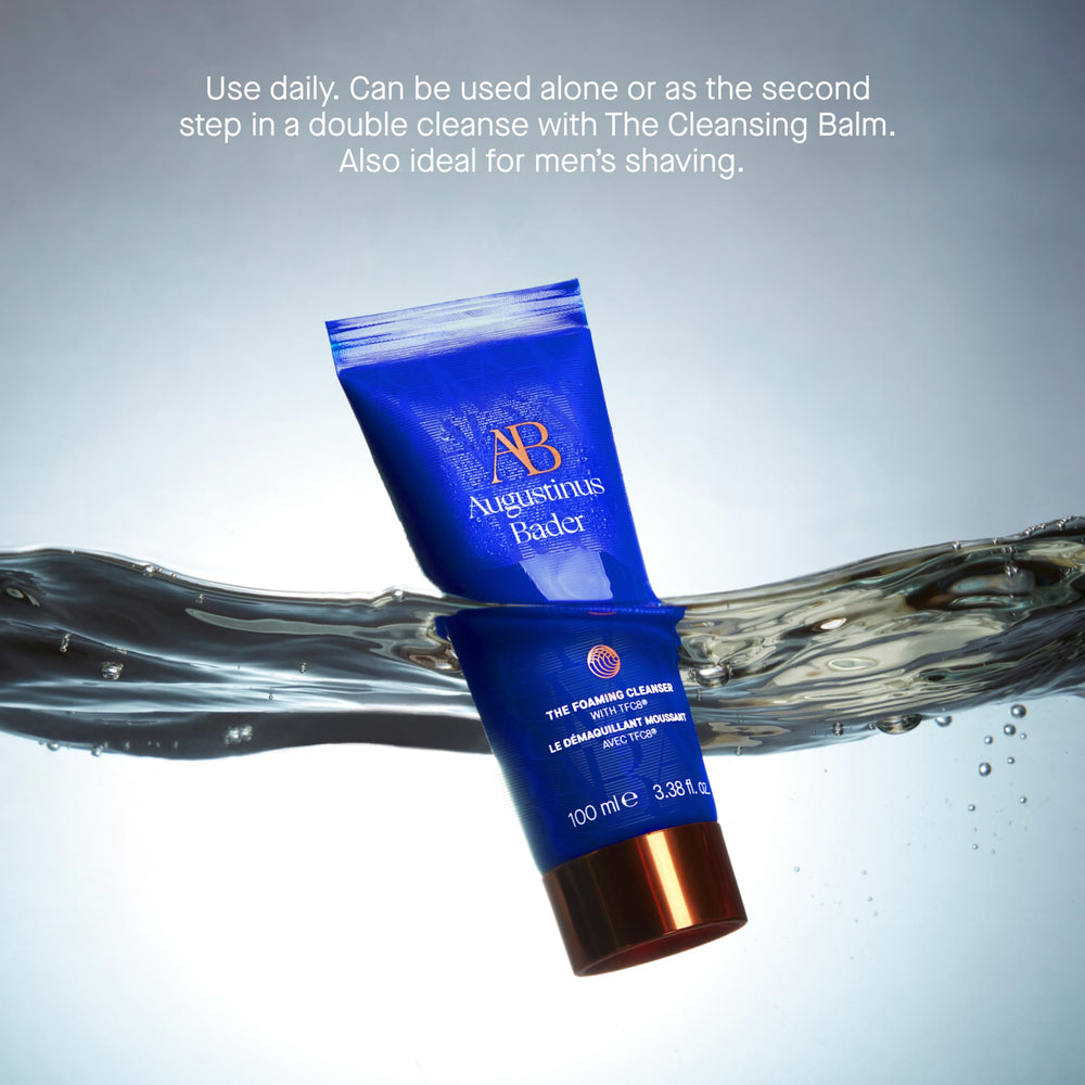 Embossed label detail conveys premium quality and brand identity.