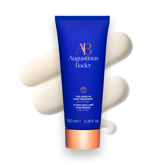 Augustinus Bader Leave-In Hair Treatment bottle pour for easy styling