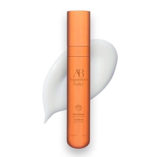 Augustinus Bader The Serum bottle exudes luxurious hydration potential.