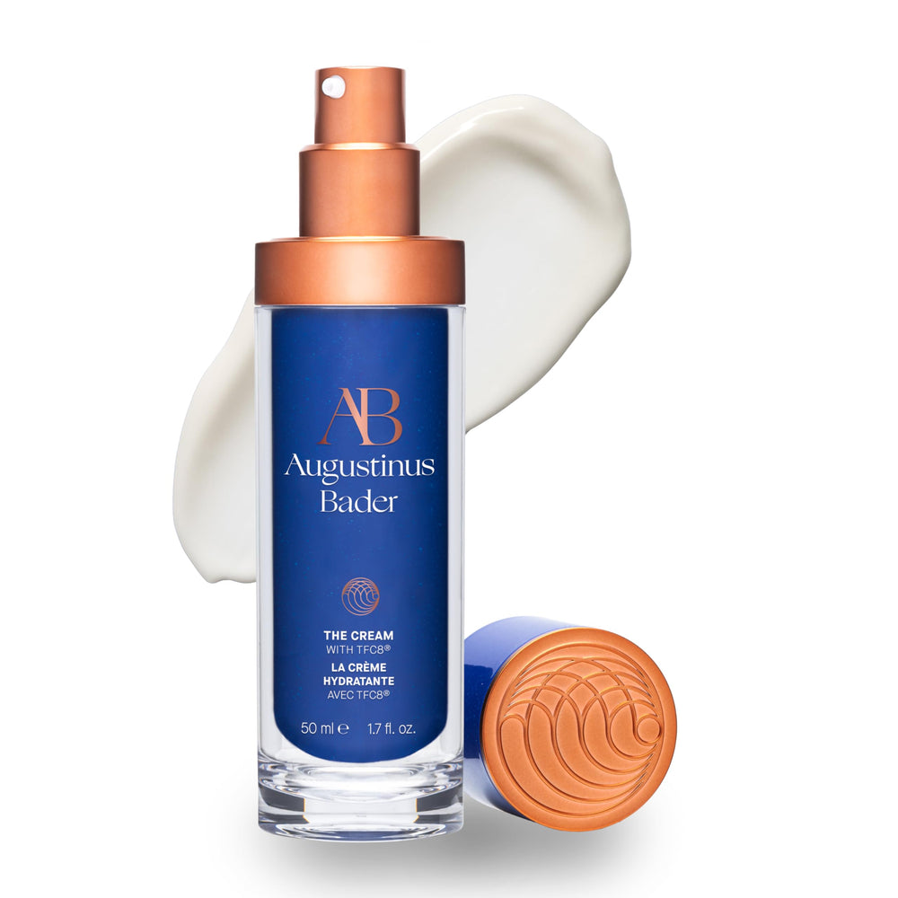 Augustinus Bader The Cream bottle closeup showing rich hydration for daily use