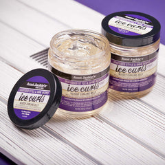 Aunt Jackie's Ice Curls Glossy Jelly helps minimize frizz for smoother texture