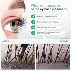 AuReve 60ml lash shampoo bottle ready for use.