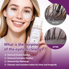 AuReve lash cleanser creates rich lather for gentle cleansing
