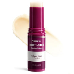Auriela Calcium Volume Multi Balm product shot showing smooth hydration for daily use