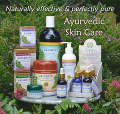Auromere vegan cruelty-free symbols indicate ethical skincare choices.