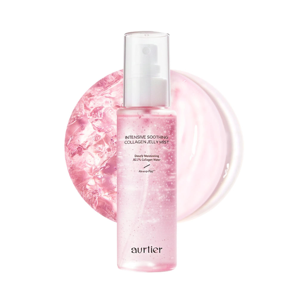 Aurtier Intensive Soothing Jelly Mist bottle ready for daily hydration and glow.