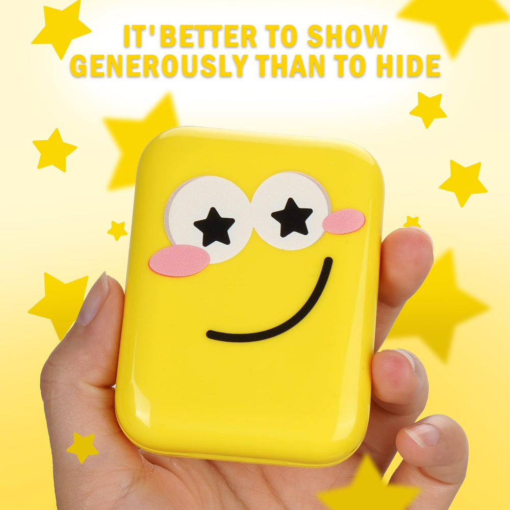 AUSLKA mirror inside packaging enables quick on-the-go checks.