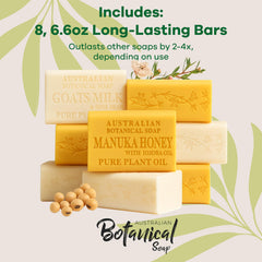 Australian Botanical Organic Shea Butter enriched soap for deep moisturization