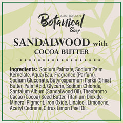 Australian Botanical Soap creamy-lather image illustrates rich, skin-friendly bubbles