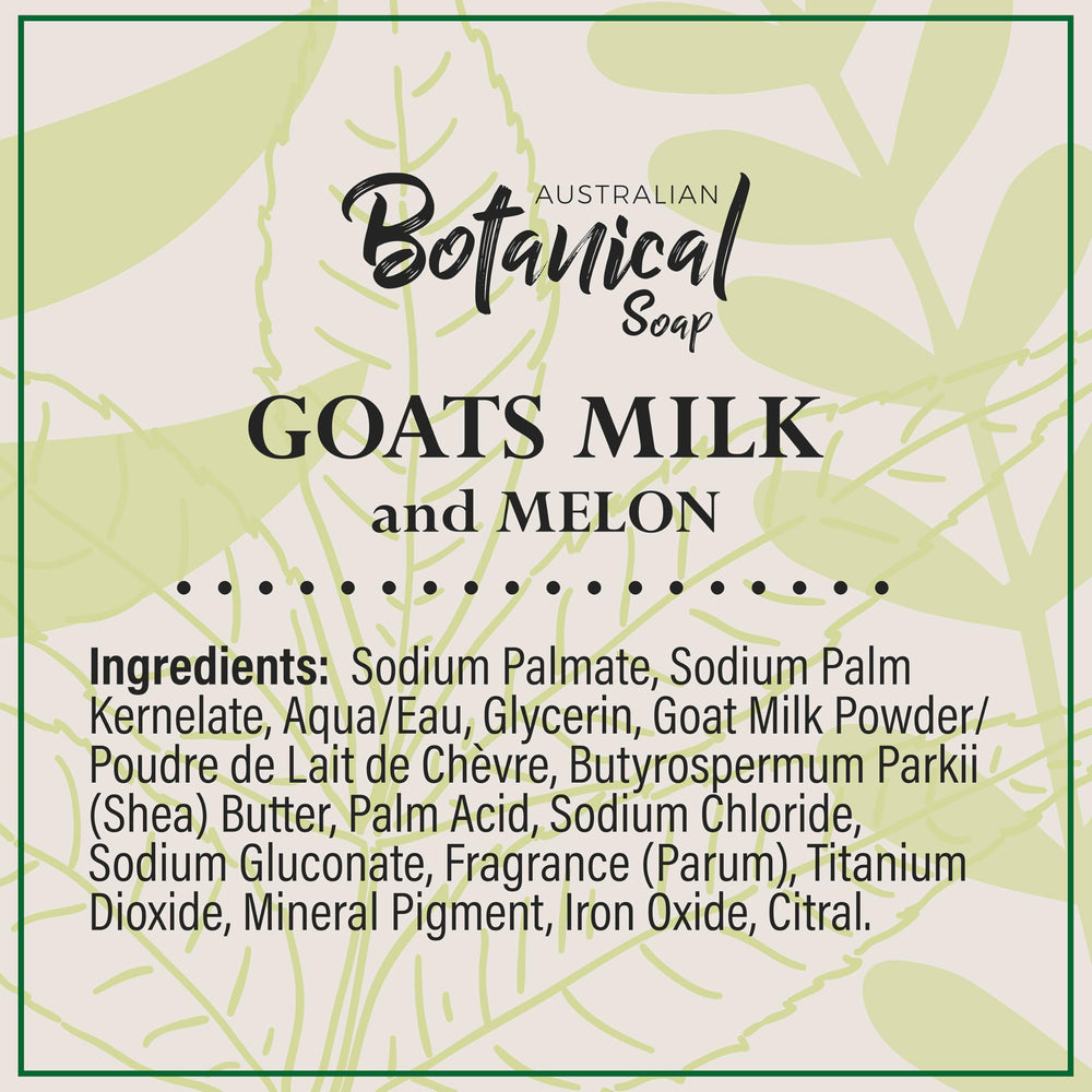 Rinsed Goat Milk Melon bar image showing residue-free finish