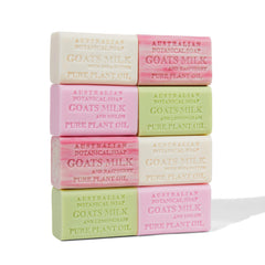 Australian Botanical Soap goat milk with shea bar for creamy cleansing and lasting freshness
