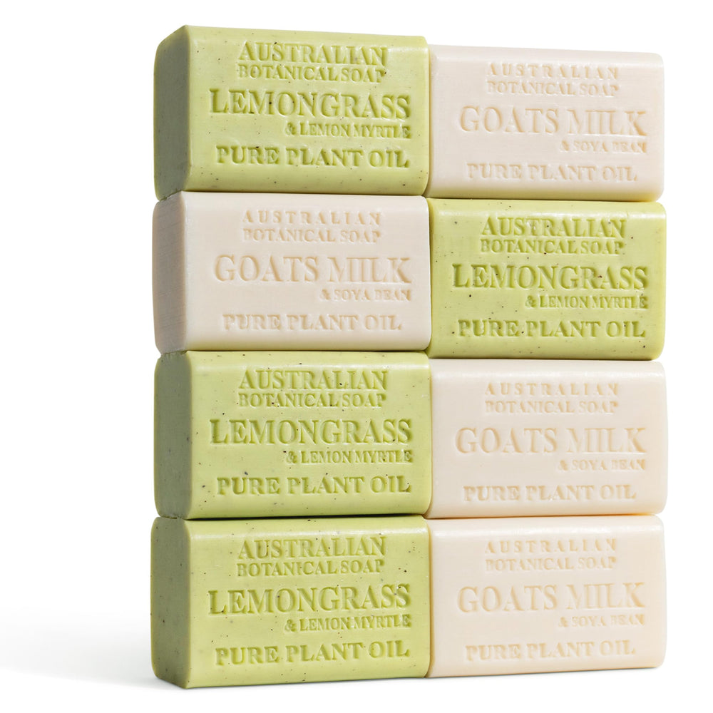 Australian Botanical Soap goats milk bar for gentle cleansing and lasting moisture.