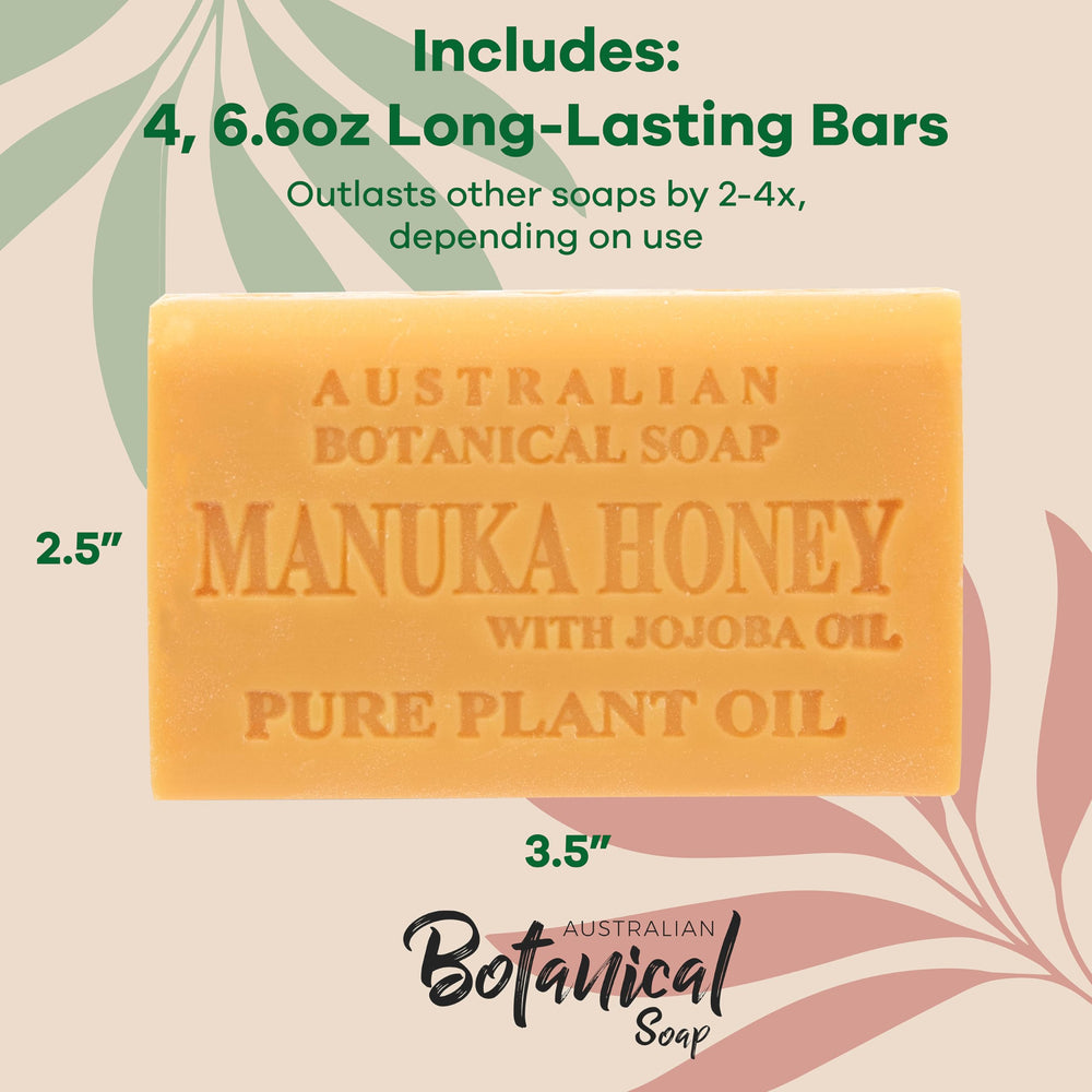 Australian Botanical Soap triple-milled process preserves long-lasting, rich lather.