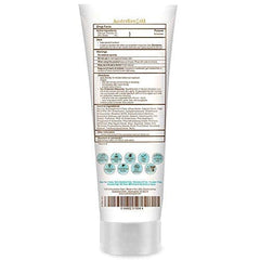 Application on face with Australian Gold Botanical SPF 50 tinted face lotion for a powdery-clean look.